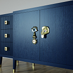 Большой Комод-буфет Elsa Dreams Blue с ящиками варинант исполнения - 2 | Loft Concept в Екатеринбурге