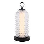 Настольная лампа с прозрачным факутрным стеклянным плафоном Sonora варинант исполнения - 1 | Loft Concept в Екатеринбурге