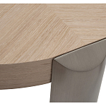 Столик журнальный круглый со светлым шпоном Light Veneer Table варинант исполнения - 2 | Loft Concept в Екатеринбурге