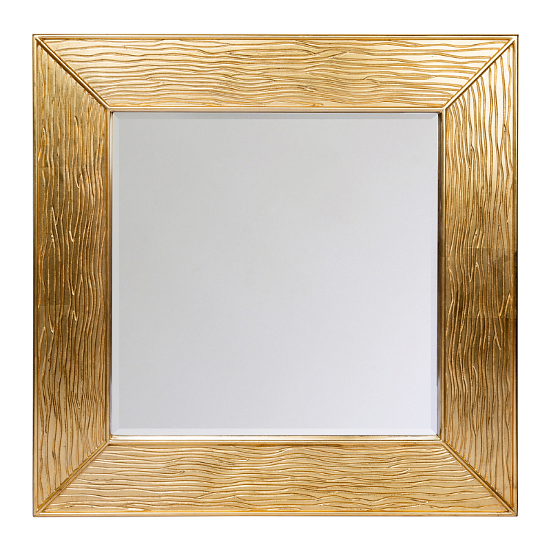 Зеркало квадратное в фактурной раме Pattern Древесина в Екатеринбурге | Loft Concept 