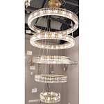 Многоярусная Люстра Elizabeth Золото Вертикальная композиция из пяти хрустальных светильников варинант исполнения - 2 | Loft Concept в Екатеринбурге