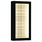 Светодиодное прямоугольное бра из металла черного цвета Lattice Lux варинант исполнения - 1 | Loft Concept в Екатеринбурге