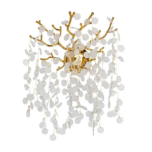 Бра золотого цвета с ветвями и круглыми рельефными подвесками FAIRYTREE Light