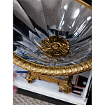 Чаша из прозрачного стекла с бронзовым рельефным ободком Eden Garden варинант исполнения - 4 | Loft Concept в Екатеринбурге