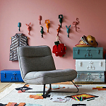 Настенный крючок в виде совы Owl Wall Hook Blue варинант исполнения - 4 | Loft Concept в Екатеринбурге