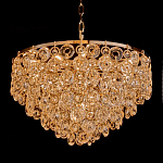 Люстра каскадная с подвесками в форме колец Galaxy of Light варинант исполнения - 1 | Loft Concept в Екатеринбурге