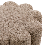 Пуф с обивкой из ткани букле Flo Brown Pouf варинант исполнения - 2 | Loft Concept в Екатеринбурге