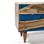 Стильный Буфет лофт 4 двери Cabinet Crimson River фасад эпоксидная смола  варинант исполнения - 3 | Loft Concept в Екатеринбурге