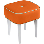 Квадратный мягкий пуф на белых ножках Winton Pouf Square варинант исполнения - 7 | Loft Concept в Екатеринбурге