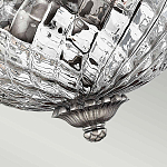 Потолочный светильник с чашеобразным плафоном из толстого волнообразного стекла и широким узорчатым основанием Hinkley варинант исполнения - 7 | Loft Concept в Екатеринбурге