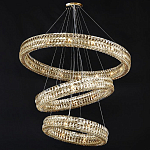 Хрустальная Люстра Элизабет из трех колец Золото  варинант исполнения - 1 | Loft Concept в Екатеринбурге
