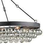 Люстра большая овальная с подвесными стеклянными элементами Impressive Profile варинант исполнения - 1 | Loft Concept в Екатеринбурге