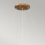 Люстра подвесная золотого цвета с металлическим сетчатым основанием и стеклянными каплевидными подвесками Hinkley варинант исполнения - 11 | Loft Concept в Екатеринбурге