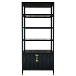 Стеллаж со стеклянными полками Elsa Dreams Black варинант исполнения - 7 | Loft Concept в Екатеринбурге