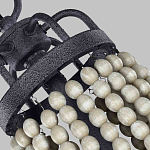 Люстра с 6-ю лампами и кремовыми деревянными бусинами Feiss варинант исполнения - 6 | Loft Concept в Екатеринбурге