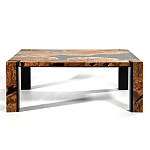 Кофейный Стол River in Autumn Elm Resin Coffee Table варинант исполнения - 3 | Loft Concept в Екатеринбурге