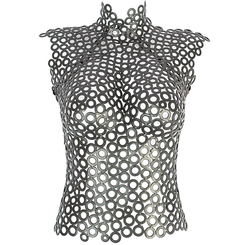 Аксессуар на стену из металла Female Torso Metal Wall Accessory Металлик винтаж в Екатеринбурге | Loft Concept 