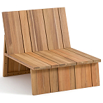 Уличное кресло из массива акации Trivett Wooden Chair варинант исполнения - 5 | Loft Concept в Екатеринбурге