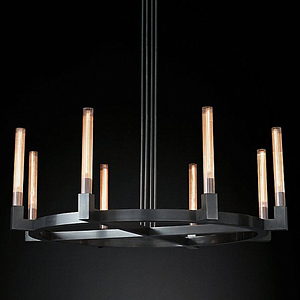 Люстра RH CANELLE Round Chandelier 8 Modern Black