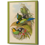 Постер на холсте с изображением птиц Blooming Birds Poster варинант исполнения - 5 | Loft Concept в Екатеринбурге