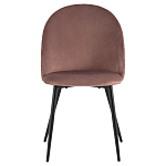 Мягкий стул в велюре пыльно-розового цвета Miruna Chair варинант исполнения - 2 | Loft Concept в Екатеринбурге