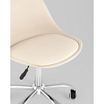 Офисный стул на металлическом основании EGGERY Beige пластик варинант исполнения - 2 | Loft Concept в Екатеринбурге
