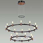Люстра подвесная с двумя круглыми ярусами и цилиндрическими плафонами Arnaut Light варинант исполнения - 3 | Loft Concept в Екатеринбурге