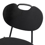 Стул с мягким сиденьем черный Stool Loft Black варинант исполнения - 6 | Loft Concept в Екатеринбурге