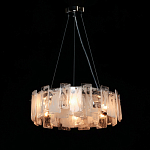 Люстра круглая с подвесными прямоугольными пластинами из стекла Glacier Panels варинант исполнения - 3 | Loft Concept в Екатеринбурге