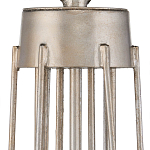 Люстра серебряного цвета с изогнутыми элементами каркаса Twisted Iron Chandelier варинант исполнения - 3 | Loft Concept в Екатеринбурге