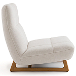 Кресло с обивкой букле Lino White  Boucle Armchair варинант исполнения - 3 | Loft Concept в Екатеринбурге