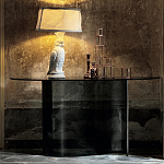 Консоль дымчатого цвета с изогнутым основанием Arabesque варинант исполнения - 3 | Loft Concept в Екатеринбурге