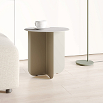 Cross журнальный столик серый из металла и кожи варинант исполнения - 1 | Loft Concept в Екатеринбурге