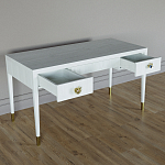 Письменный стол Elsa Dreams White Шпон дерево с двумя ящиками варинант исполнения - 3 | Loft Concept в Екатеринбурге