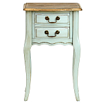Прикроватная тумба из массива березы светло-бирюзовая Montmartre Provence Bedside Table варинант исполнения - 2 | Loft Concept в Екатеринбурге