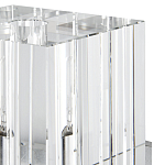 Бра серебряное с фактурным прозрачным абажуром Optical Crystal варинант исполнения - 1 | Loft Concept в Екатеринбурге