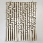 Панно на стену из хлопковых нитей White Morse Wall Hanging  варинант исполнения - 4 | Loft Concept в Екатеринбурге