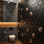 Гипсовая 3D панель с принтографией PM-41 варинант исполнения - 2 | Loft Concept в Екатеринбурге