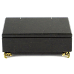 Шкатулка из натурального камня змеевик чёрного цвета Stone Casket варинант исполнения - 2 | Loft Concept в Екатеринбурге