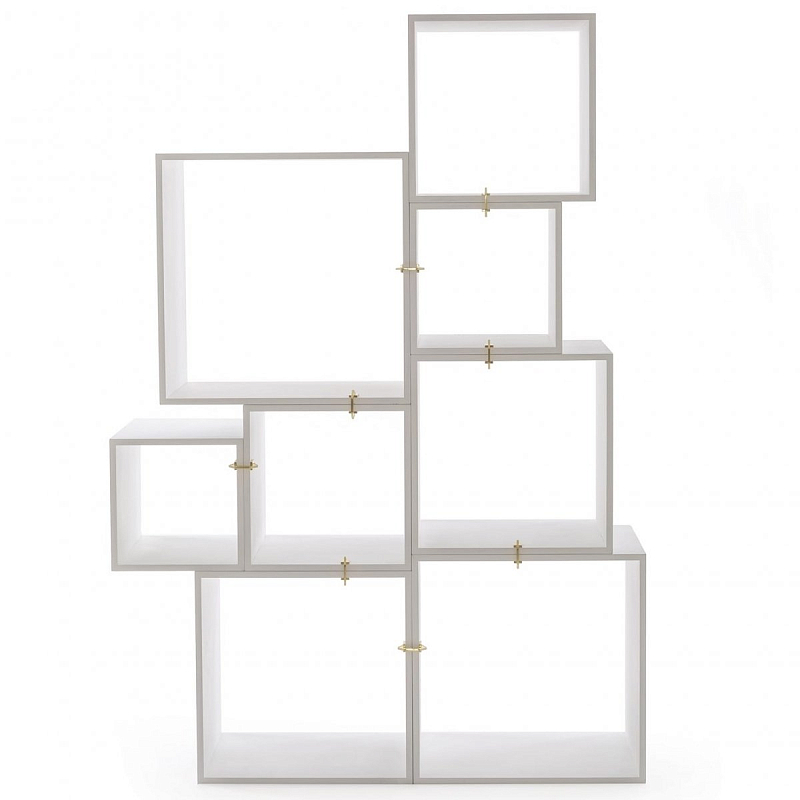 Стеллаж Seletti Assemblage White Белый Золотой в Екатеринбурге | Loft Concept 