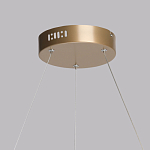 Люстра подвесная круглая золотого цвета с белыми изогнутыми световыми линиями Luke Lampco Tracer Lamp варинант исполнения - 11 | Loft Concept в Екатеринбурге