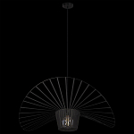 Подвесной светильник чёрного цвета с металлическим каркасом в форме веера Friture Vertigo Pendant варинант исполнения - 4 | Loft Concept в Екатеринбурге