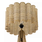 Торшер с плетеным абажуром на основании в виде треноги Lamp with Wicker Lampshade варинант исполнения - 3 | Loft Concept в Екатеринбурге