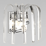 Бра цвета никель с изогнутыми хрустальными элементами Radiant Ribbons варинант исполнения - 4 | Loft Concept в Екатеринбурге