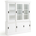 Витрина из массива сосны Cobbett White Wood Showcase варинант исполнения - 3 | Loft Concept в Екатеринбурге