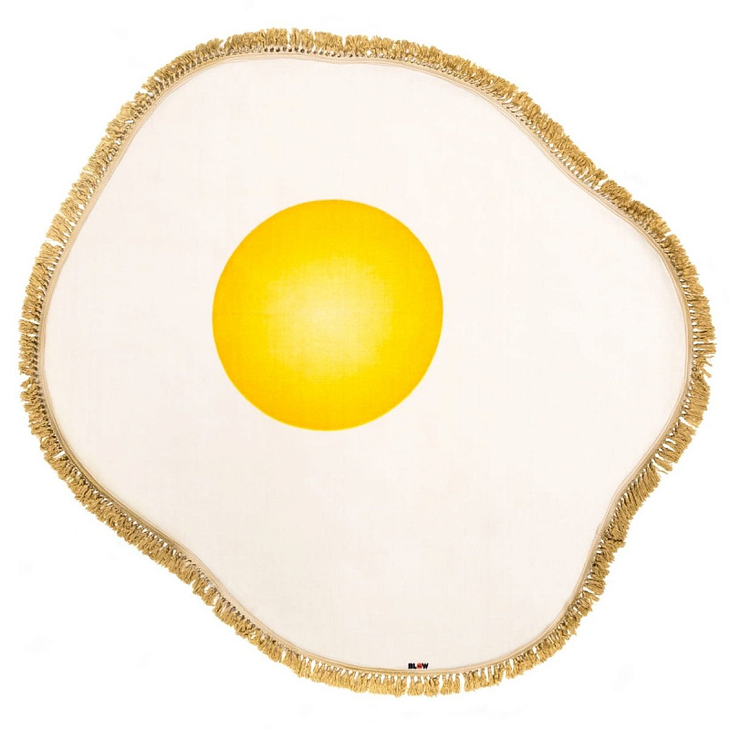 Ковер Seletti Rug Egg Желтый Белый в Екатеринбурге | Loft Concept 