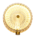 Бра с плафоном из рельефного стекла Peony Glass Bronze  варинант исполнения - 1 | Loft Concept в Екатеринбурге