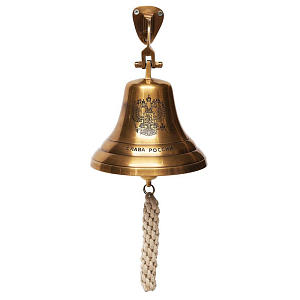 Колокол-Рында Brass Bell with the Emblem of Russia