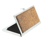 Визитница карманная металлическая с накладкой из натурального камня Яшма Stone Business Card Holders варинант исполнения - 2 | Loft Concept в Екатеринбурге