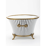 Кашпо Black white stripe варинант исполнения - 3 | Loft Concept в Екатеринбурге